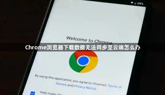 Chrome浏览器下载数据无法同步至云端怎么办1