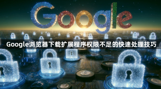 Google浏览器下载扩展程序权限不足的快速处理技巧1