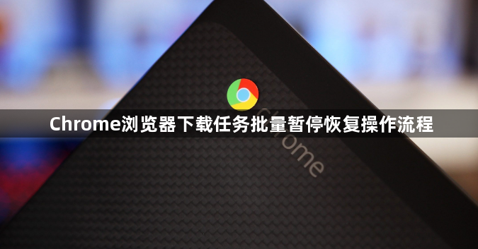 Chrome浏览器下载任务批量暂停恢复操作流程1