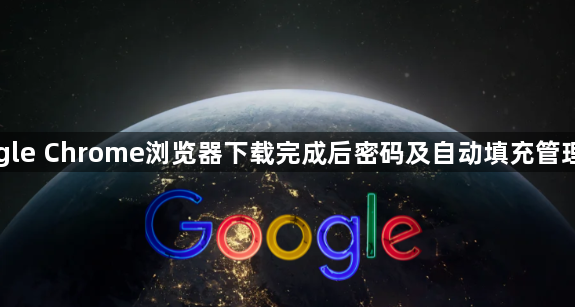 Google Chrome浏览器下载完成后密码及自动填充管理方法1