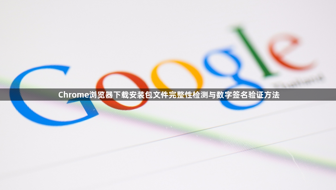 Chrome浏览器下载安装包文件完整性检测与数字签名验证方法1