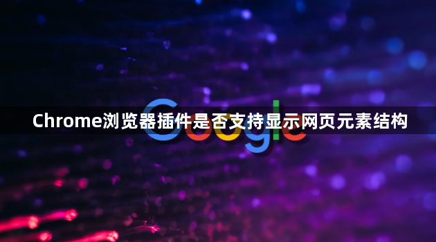 Chrome浏览器插件是否支持显示网页元素结构1