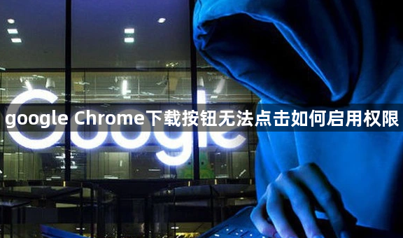 google Chrome下载按钮无法点击如何启用权限1