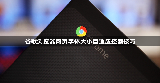 谷歌浏览器网页字体大小自适应控制技巧1