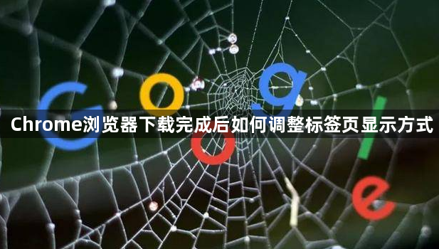 Chrome浏览器下载完成后如何调整标签页显示方式1
