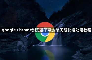 google Chrome浏览器下载安装问题快速处理教程1