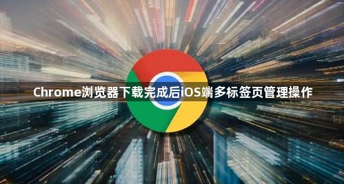 Chrome浏览器下载完成后iOS端多标签页管理操作1