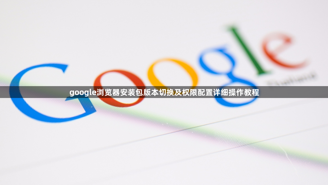 google浏览器安装包版本切换及权限配置详细操作教程1