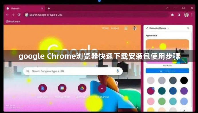 google Chrome浏览器快速下载安装包使用步骤1