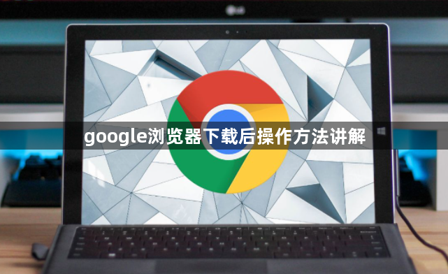 google浏览器下载后操作方法讲解1