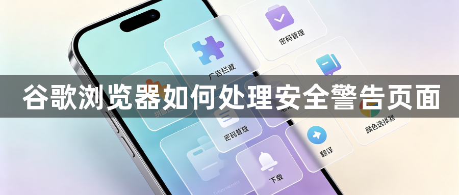 谷歌浏览器如何处理安全警告页面1
