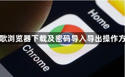谷歌浏览器下载及密码导入导出操作方法1