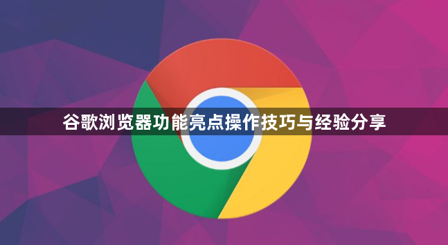 谷歌浏览器功能亮点操作技巧与经验分享1