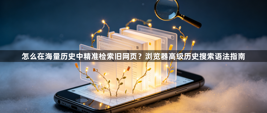 怎么在海量历史中精准检索旧网页？浏览器高级历史搜索语法指南1