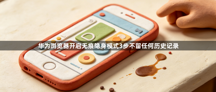 华为浏览器开启无痕隐身模式3步不留任何历史记录1