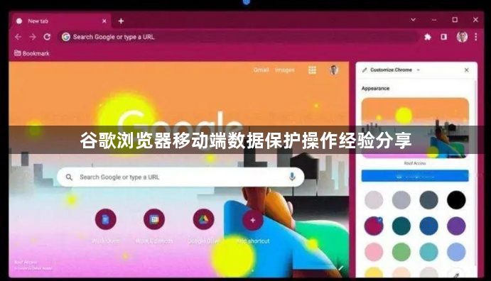 谷歌浏览器移动端数据保护操作经验分享1