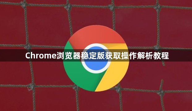 Chrome浏览器稳定版获取操作解析教程1