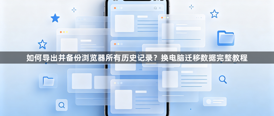 如何导出并备份浏览器所有历史记录？换电脑迁移数据完整教程1