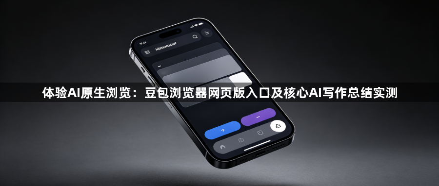 体验AI原生浏览：豆包浏览器网页版入口及核心AI写作总结实测1