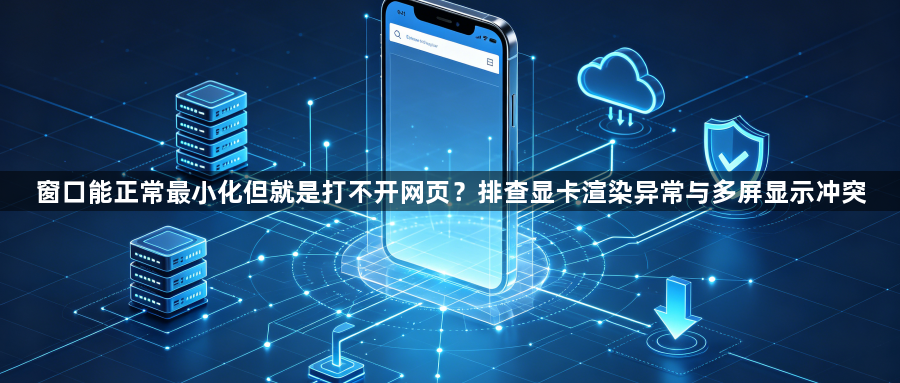 窗口能正常最小化但就是打不开网页?排查显卡渲染异常与多屏显示冲突1