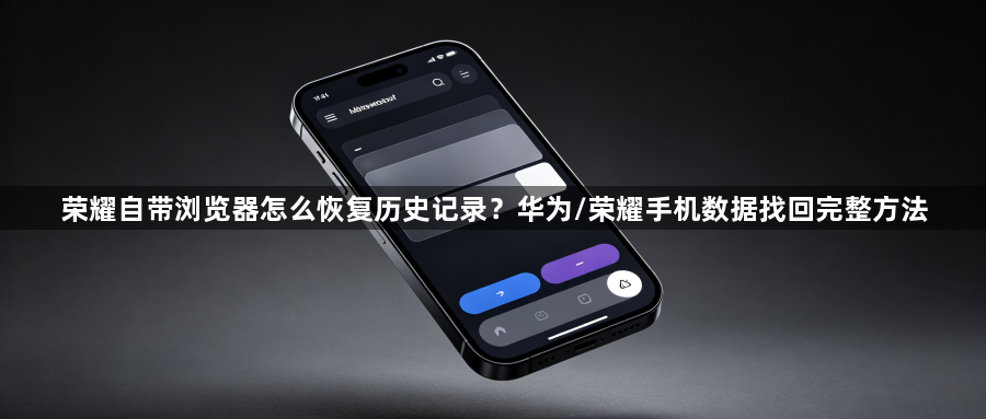 荣耀自带浏览器怎么恢复历史记录？华为/荣耀手机数据找回完整方法1