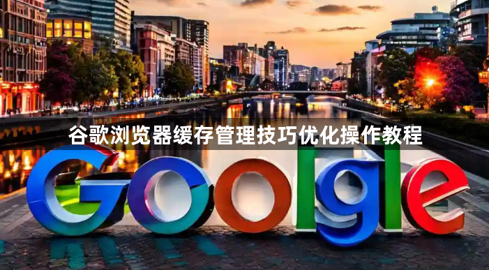 谷歌浏览器缓存管理技巧优化操作教程1