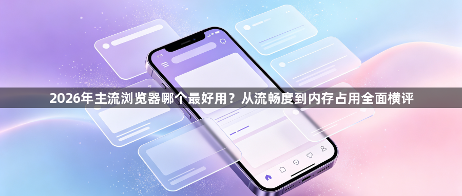 2026年主流浏览器哪个最好用？从流畅度到内存占用全面横评1
