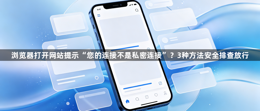 浏览器打开网站提示“您的连接不是私密连接”？3种方法安全排查放行1