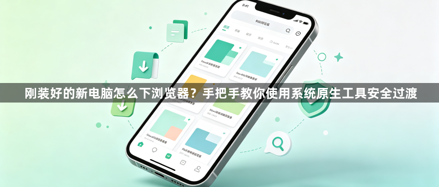 刚装好的新电脑怎么下浏览器？手把手教你使用系统原生工具安全过渡1