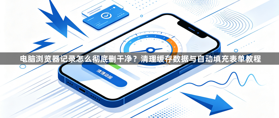 电脑浏览器记录怎么彻底删干净?清理缓存数据与自动填充表单教程1